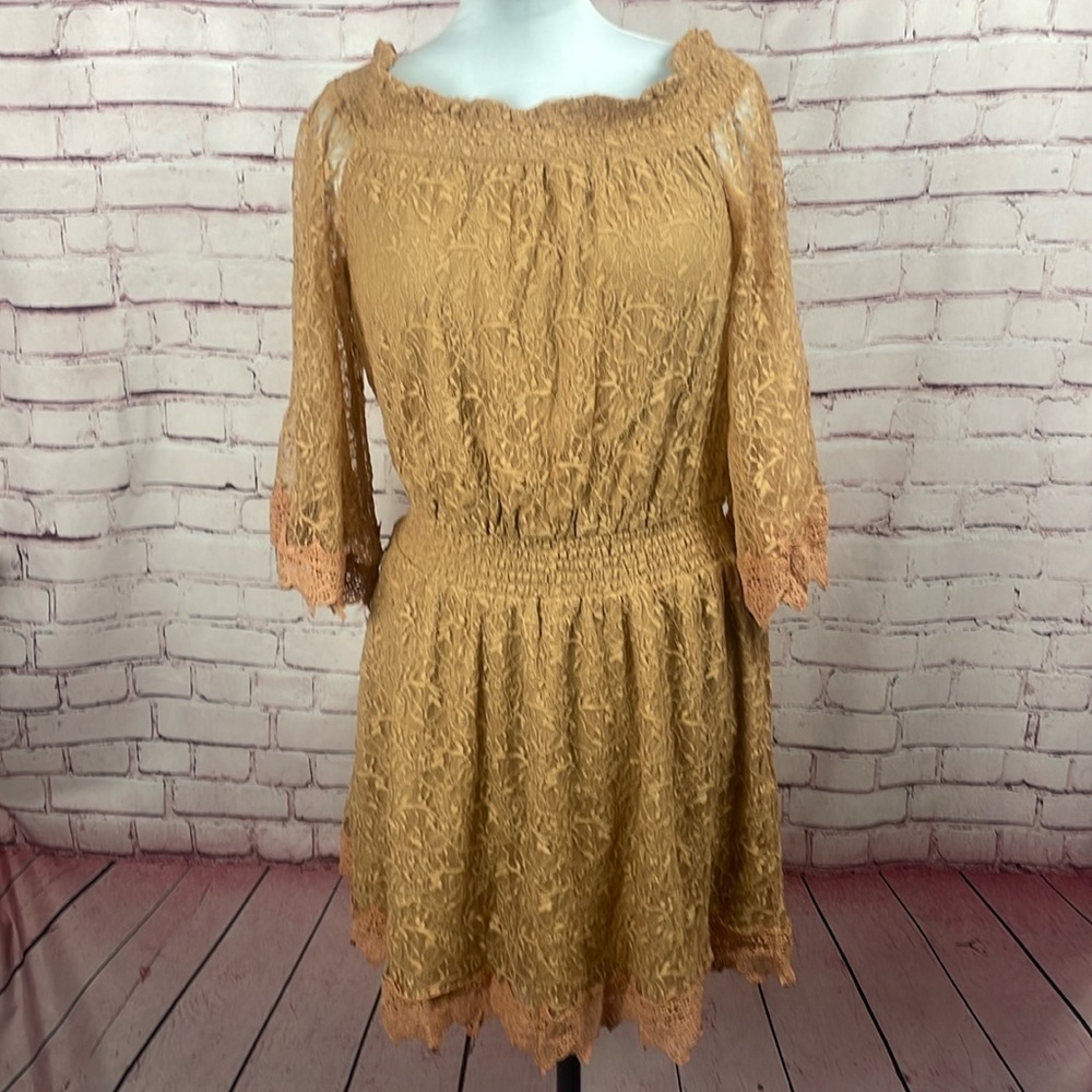 VENUS Off the Shoulder Lace Dress - Size XL